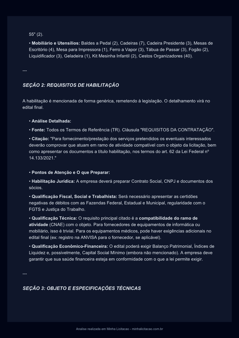 Chat com IA para tirar dúvidas sobre o edital